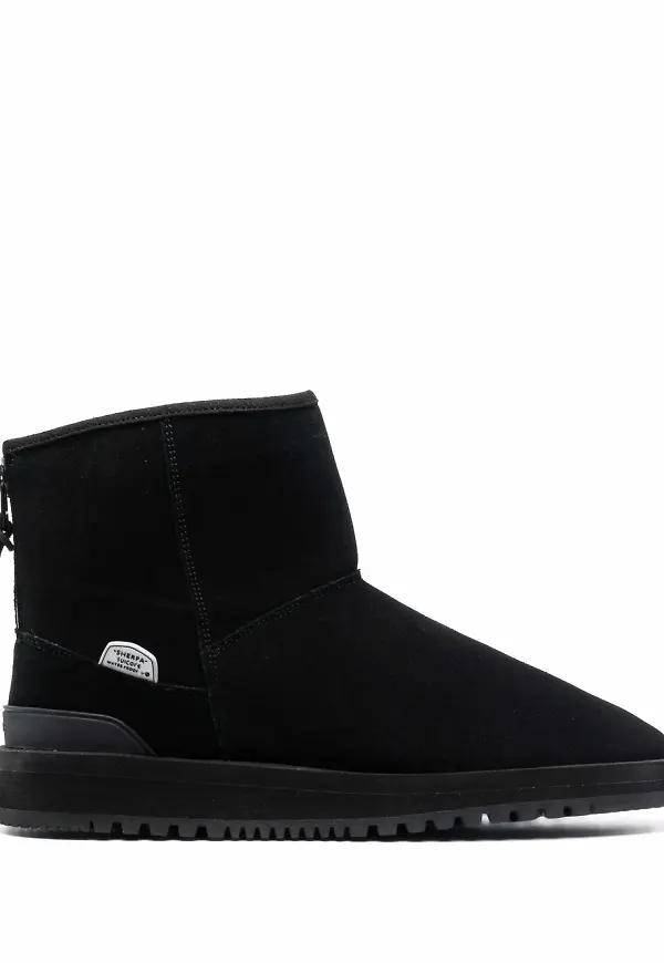 Suicoke ankelboots med fårskinnskant - Svart