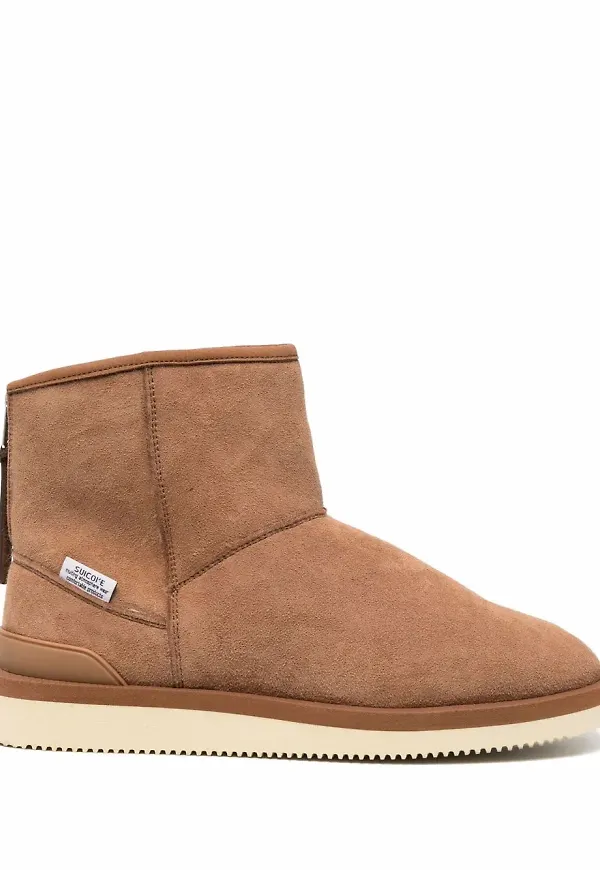 Suicoke fårskinnsfodrade ankelboots - Brun