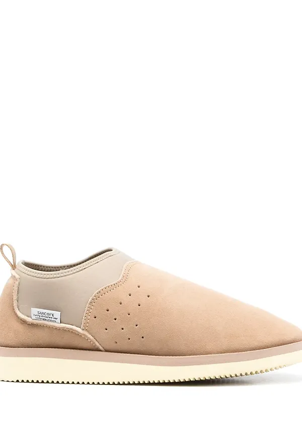 Suicoke Ron tofflor i mocka - Brun