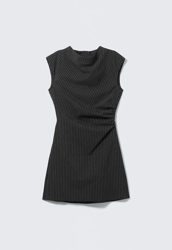 Suiting Open-Back Dress