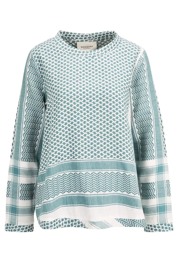 Summery Copenhagen Blus mint / vit