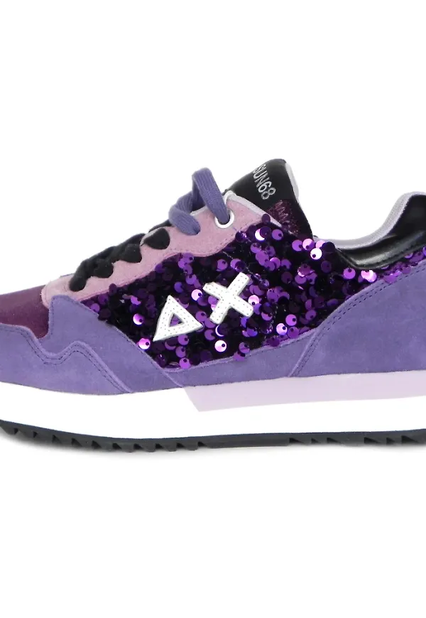 Sun68 Sneakers Lila, Dam