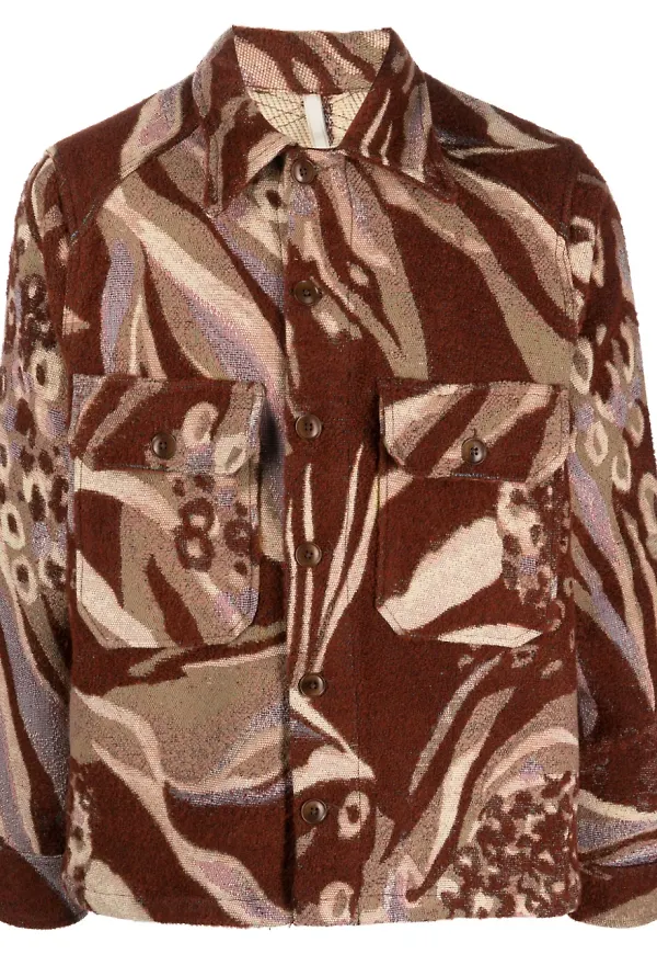 Sunflower Animal CPO skjortjacka - Brun