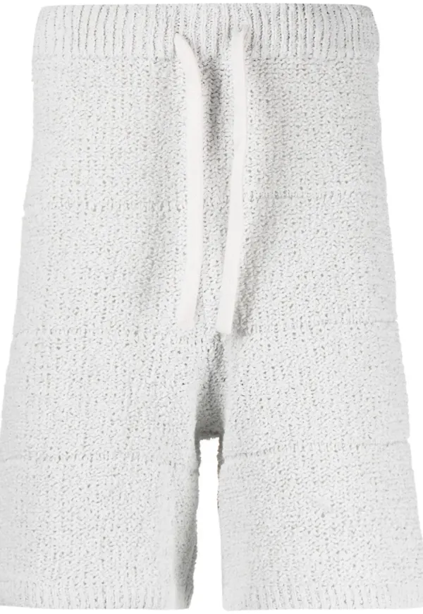 Sunnei stickade shorts med dragsko - Grå