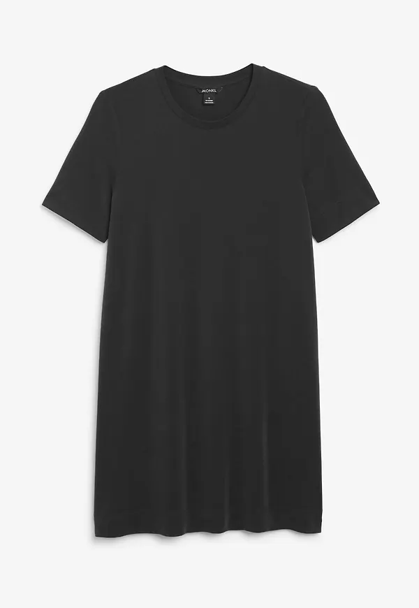 Super-soft t-shirt dress - Black