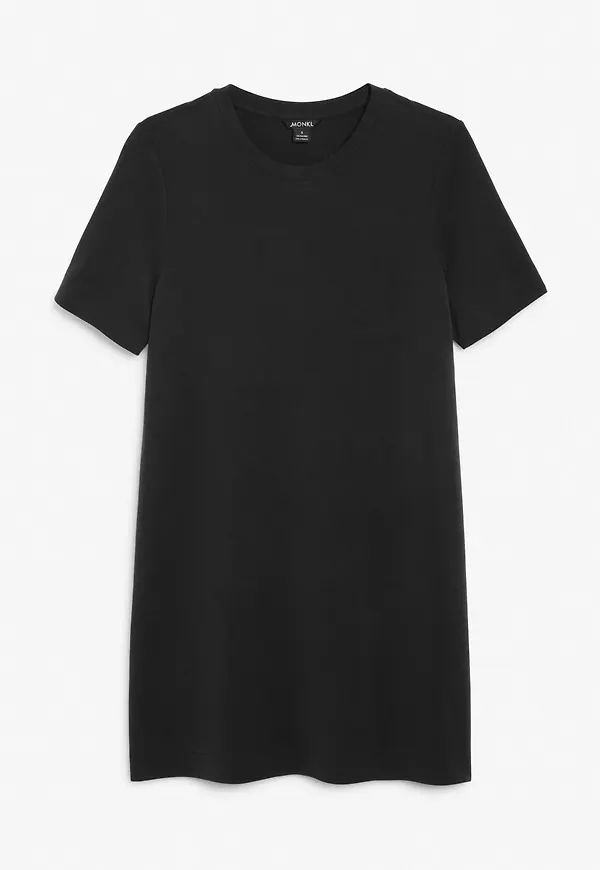 Super-soft t-shirt dress - Black