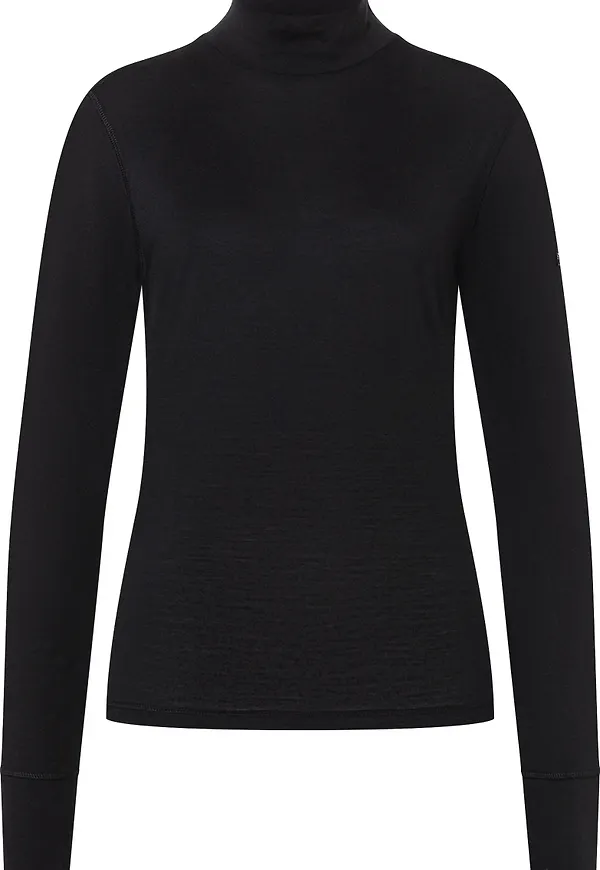super.natural Women's Tundra175 Turtleneck Jet Black
