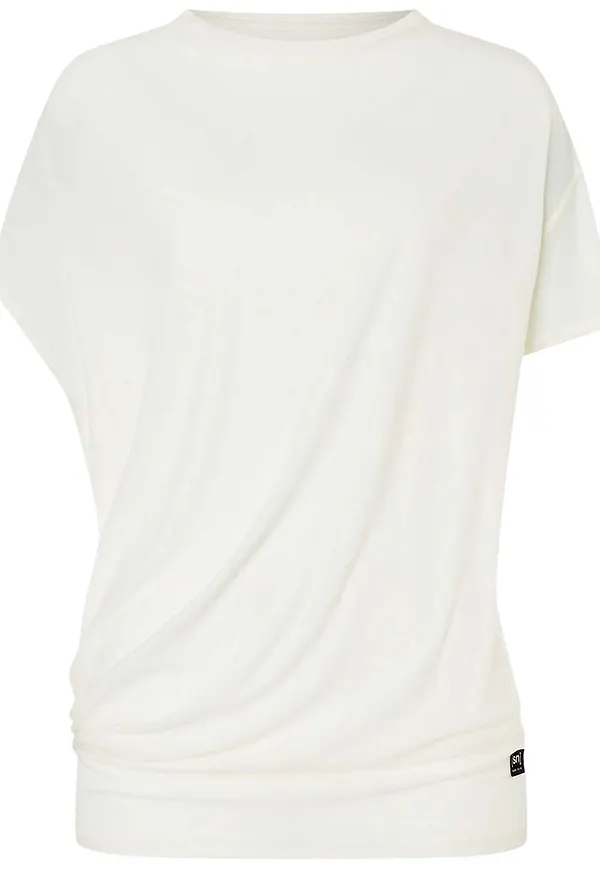 super.natural Women's Yoga Loose Tee Fresh White