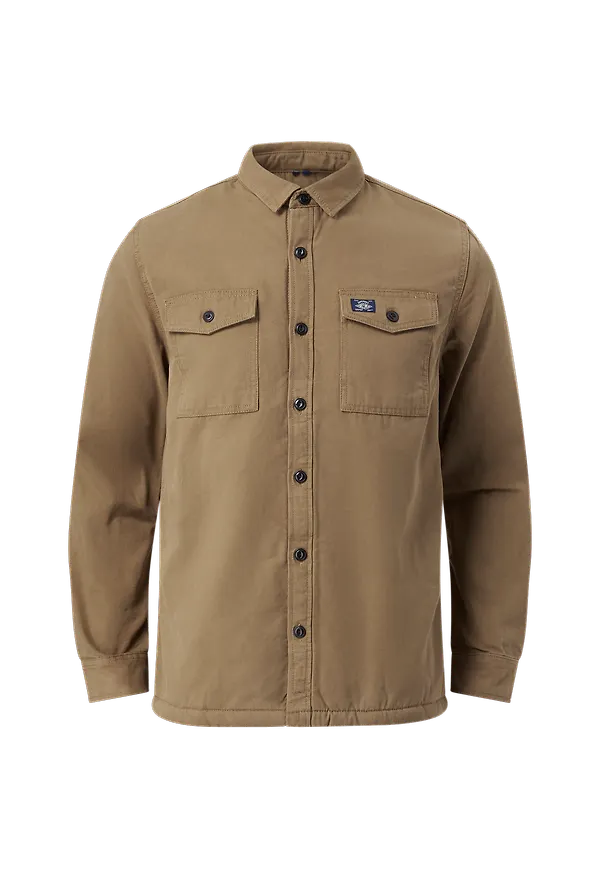 Superdry - Overshirt Vintage Borg Lined Miller - Brun - S