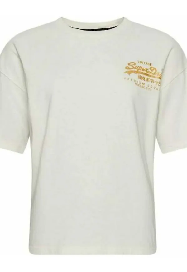 Superdry - T-shirts - Vit - Dam - Storlek: Xs,S,M