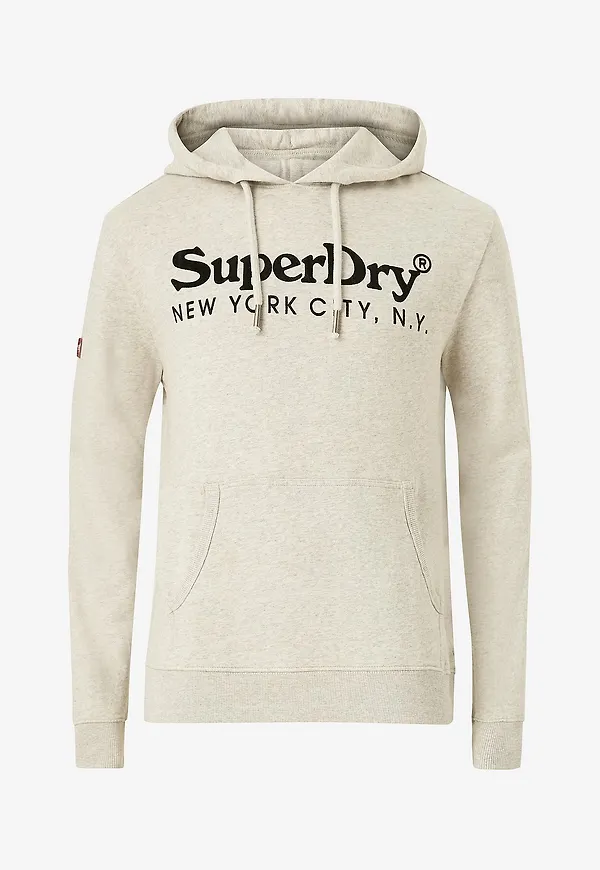 Superdry - Huvtröja Venue Classic Logo Hoodie - Grå