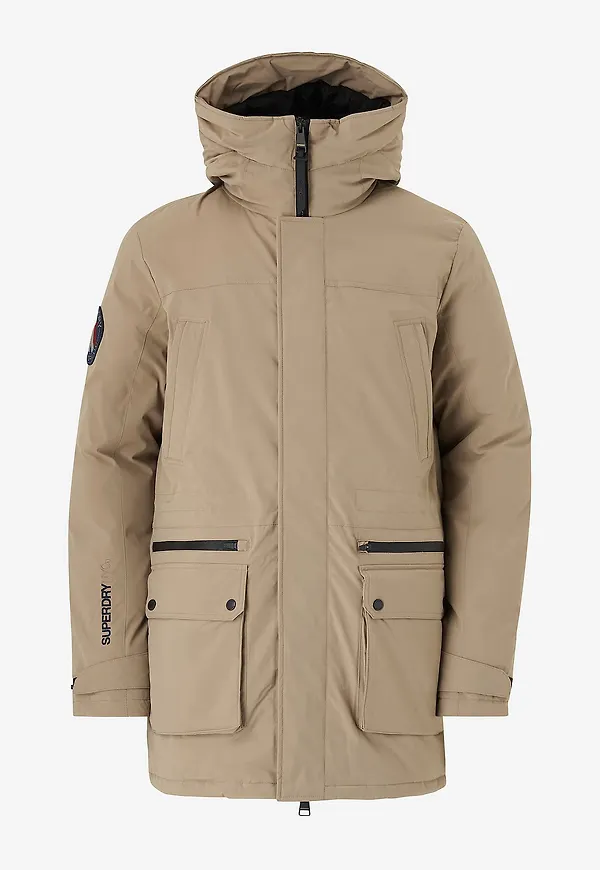 Superdry - Jacka City Padded Parka Jacket - Brun