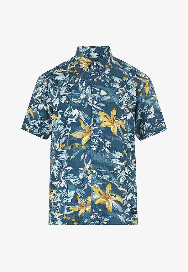 Superdry - Skjorta Hawaiian Print Shirt - Blå