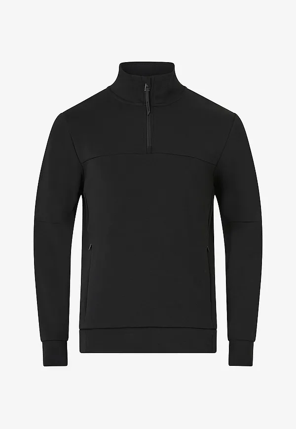 Superdry - Sweatshirt Tech Half Zip - Svart