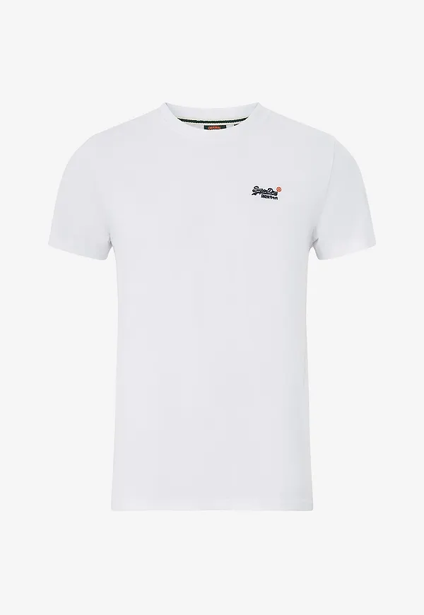 Superdry - T-shirt Essential Contrast Emb - Vit