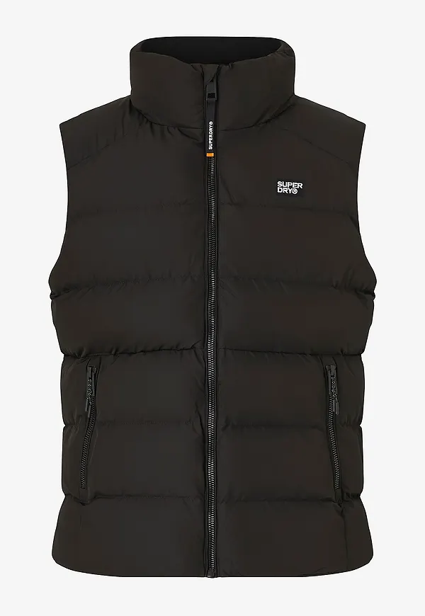 Superdry - Väst Sports Puffer Gilet - Svart