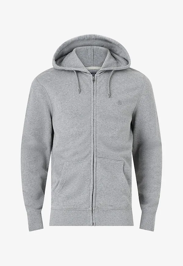 Superdry - Huvtröja Essential Sdco Logo Ziphood - Grå