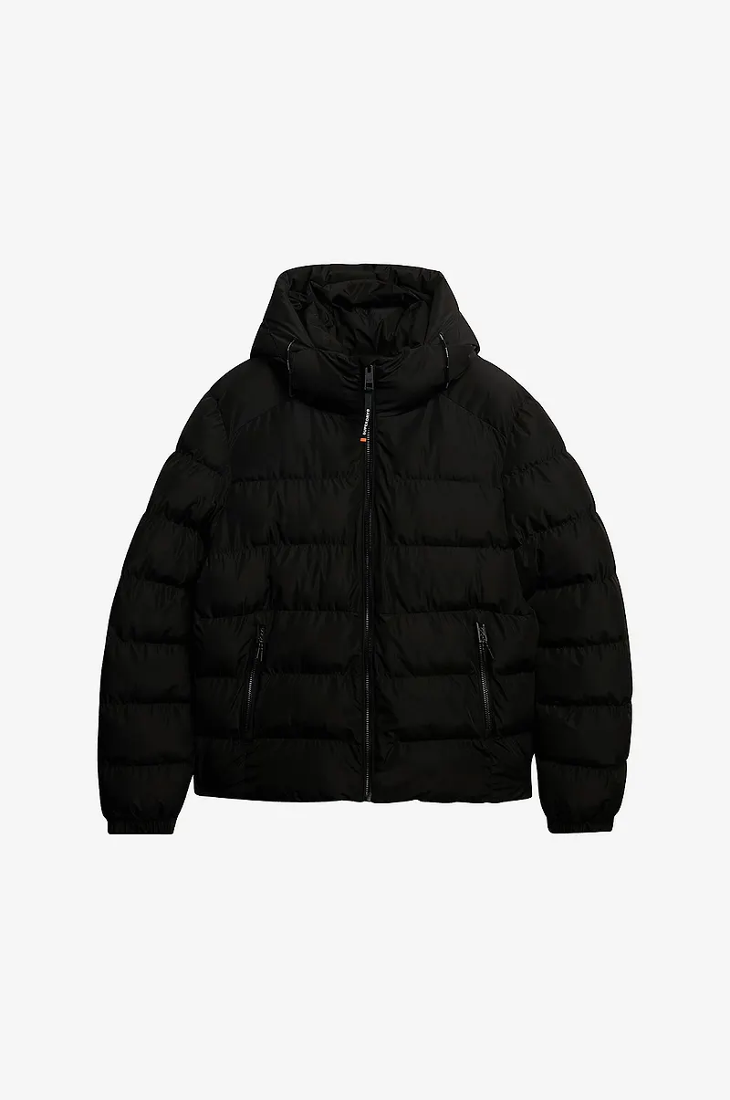Superdry - Jacka Hooded Sports Puffer Jacket - Vit