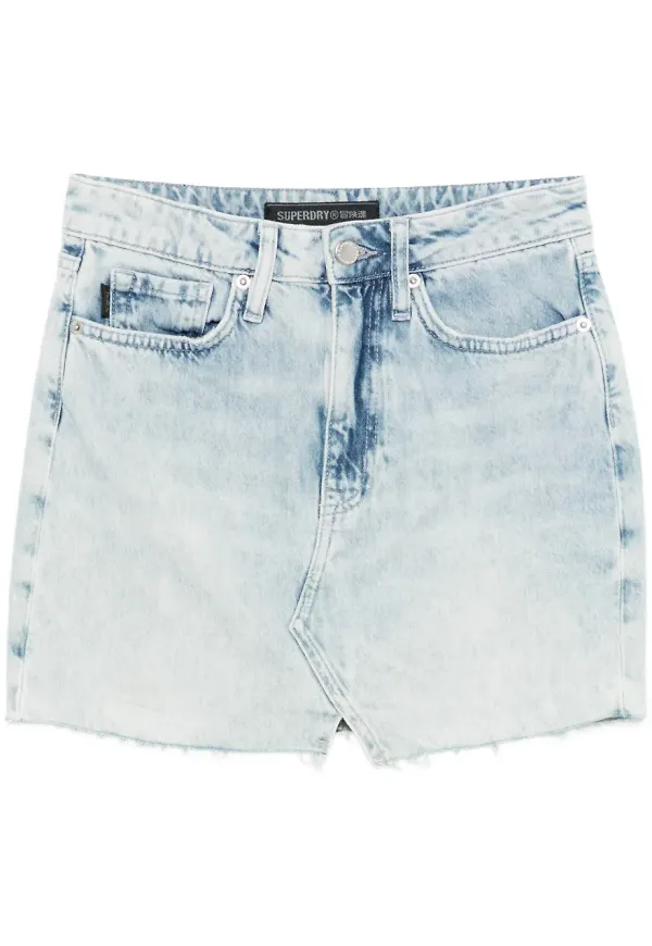 Superdry kjol med franskant - Blå