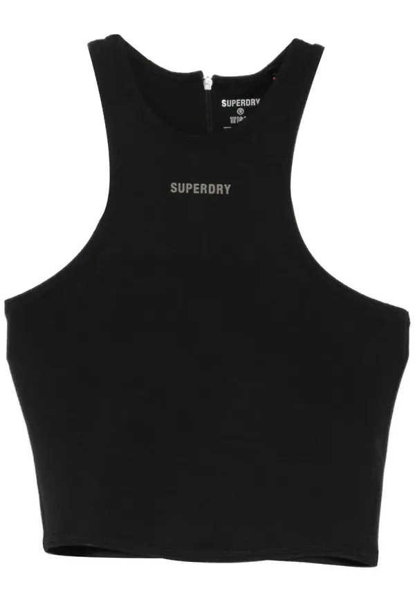 Superdry linne med logotyp - Svart