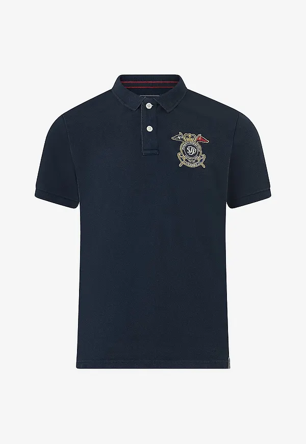 Superdry - Pikétröja Crest Polo - Blå