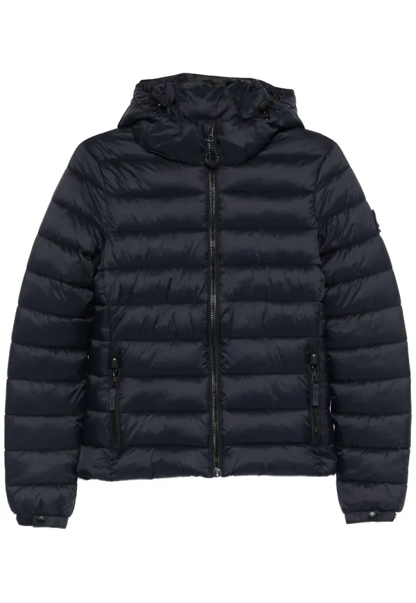 Superdry puffjacka med huva - Blå