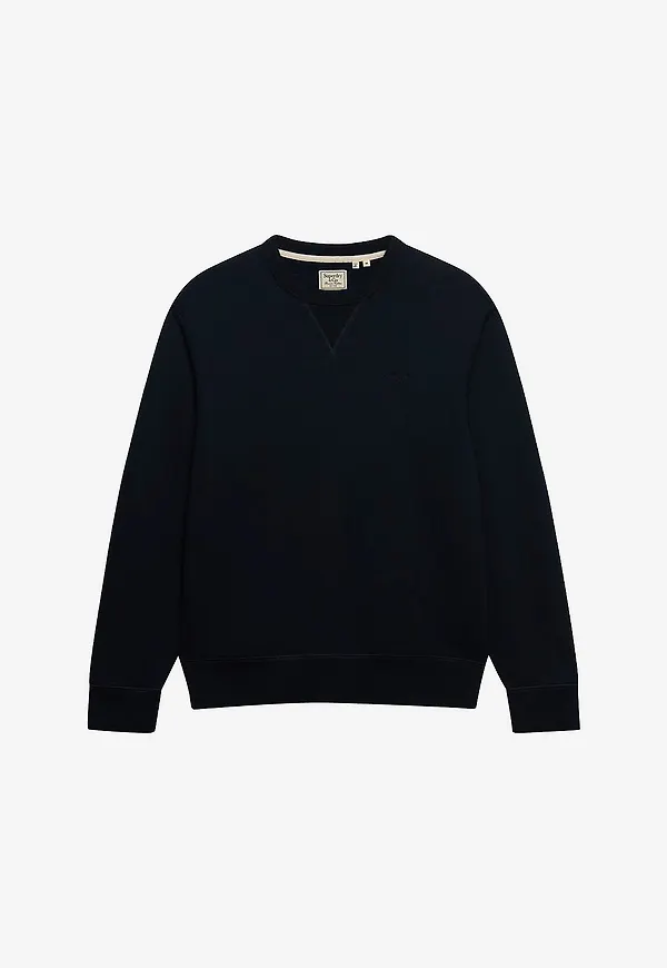 Superdry - Sweatshirt Essential Stacked Logo Crew - Blå