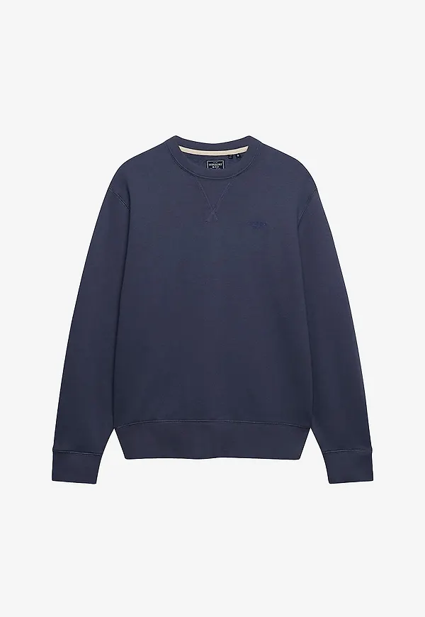 Superdry - Sweatshirt Essential Stacked Logo Crew - Blå