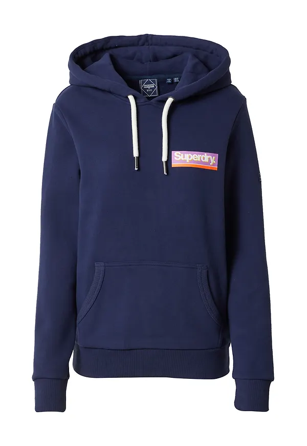 Superdry Sweatshirt marinblå / lila / orange / vit
