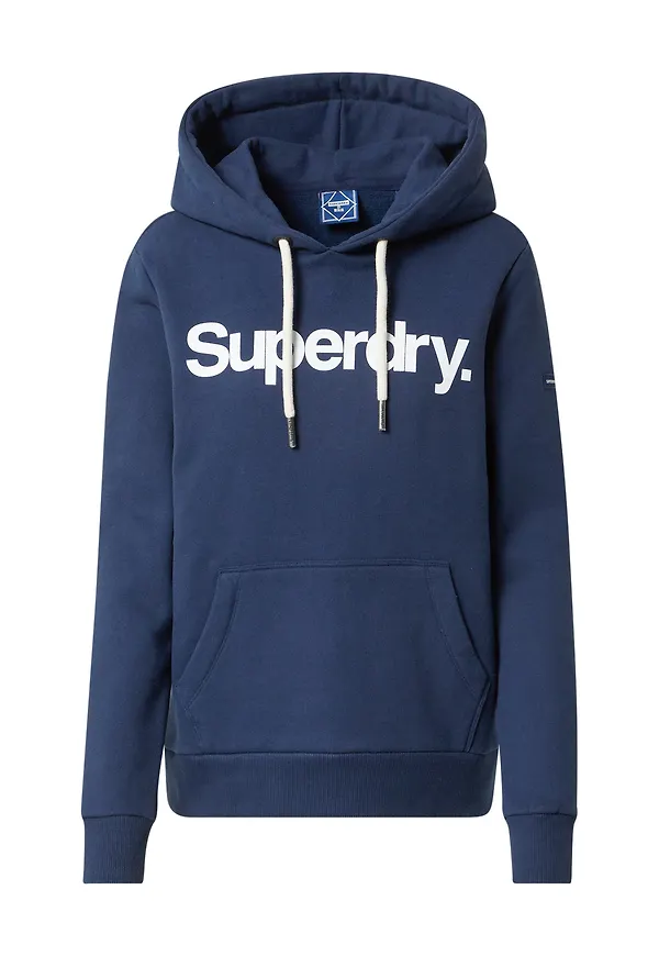 Superdry Sweatshirt marinblå / vit