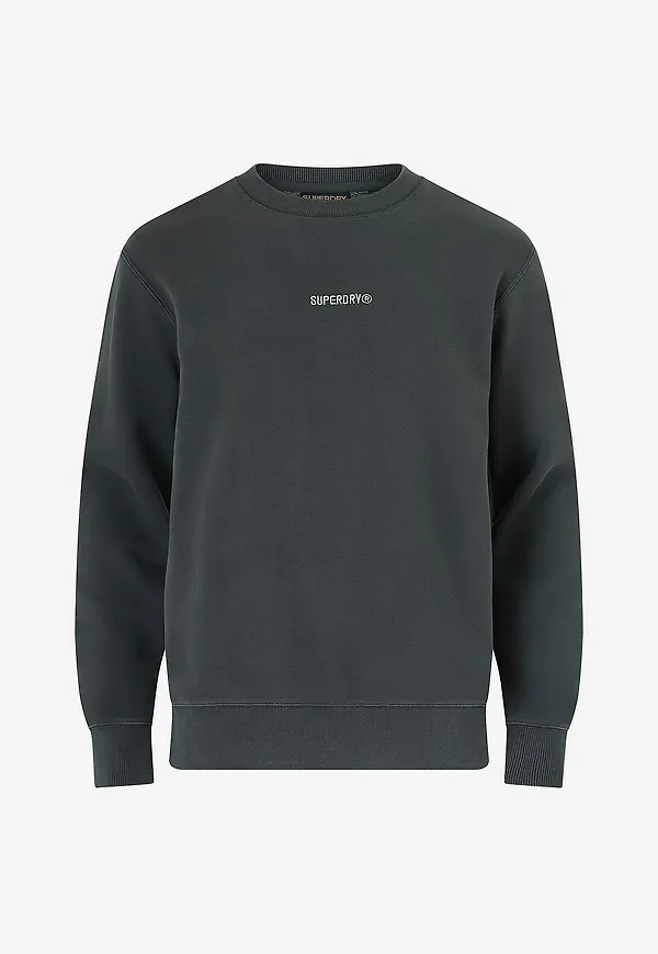 Superdry - Sweatshirt Micro Logo Crew - Svart