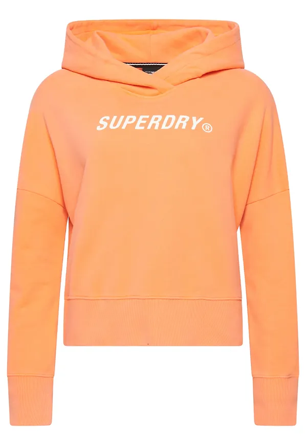 Superdry Sweatshirt orange / vit