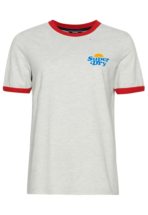 Superdry T-shirt gråmelerad / blandade färger