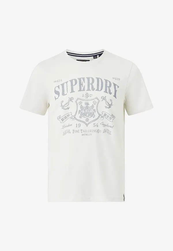 Superdry - T-shirt Mercantile Tee - Vit