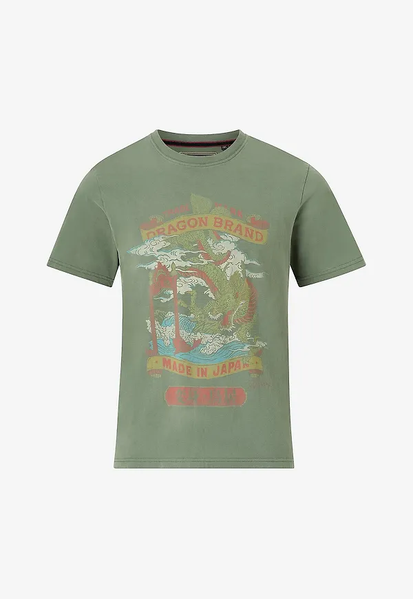 Superdry - T-shirt Vl Tokyo Relaxed - Grön
