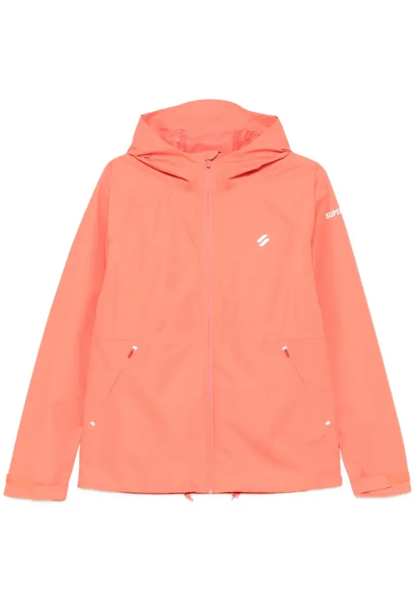 Superdry vattentät jacka med huva - Rosa