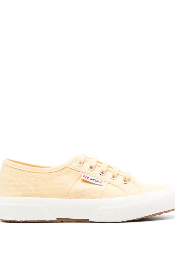 Superga låga tygsneakers - Gul
