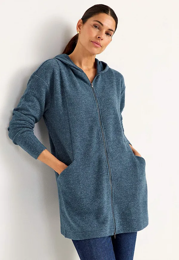 Supermjuk lång cardigan med fickor Beata