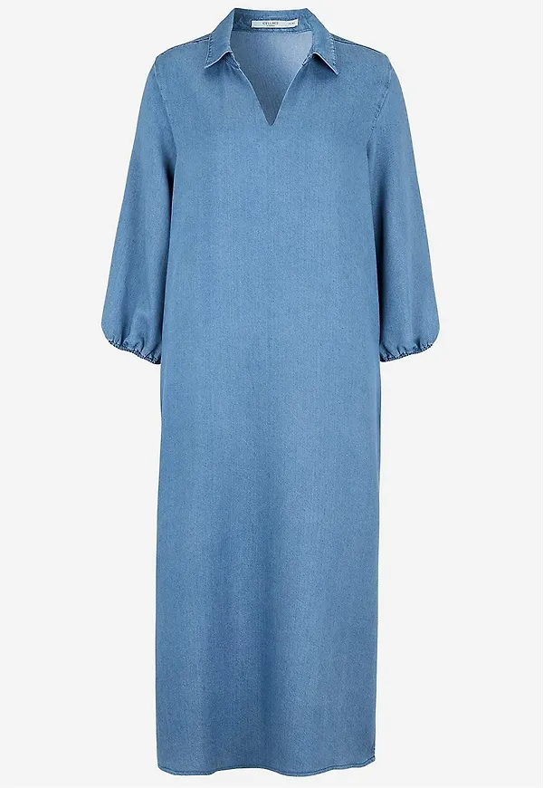 Supermjuk Premium jeansklänning med krage