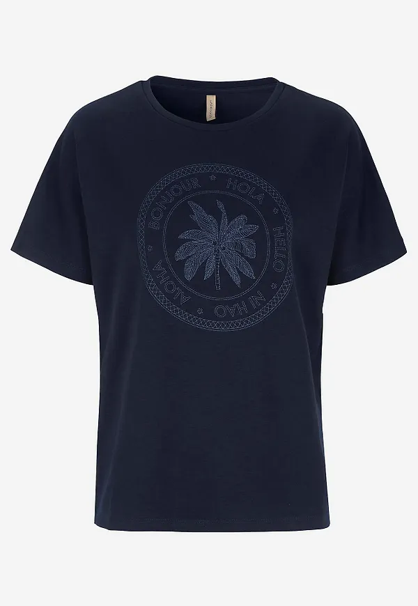 Supermjuk t-shirt med tryck