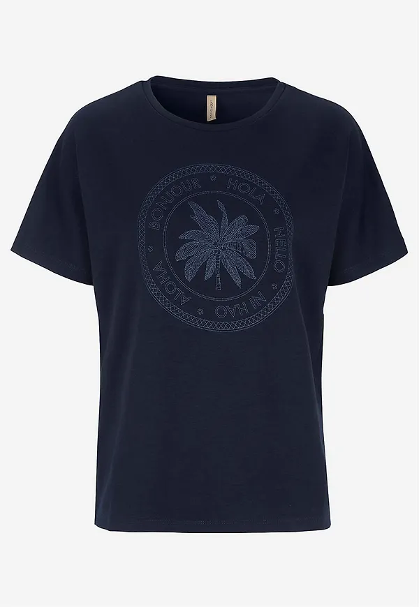 Supermjuk t-shirt med tryck