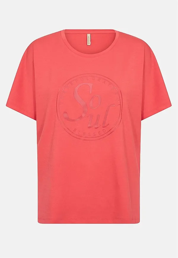 Supermjuk t-shirt med tryck