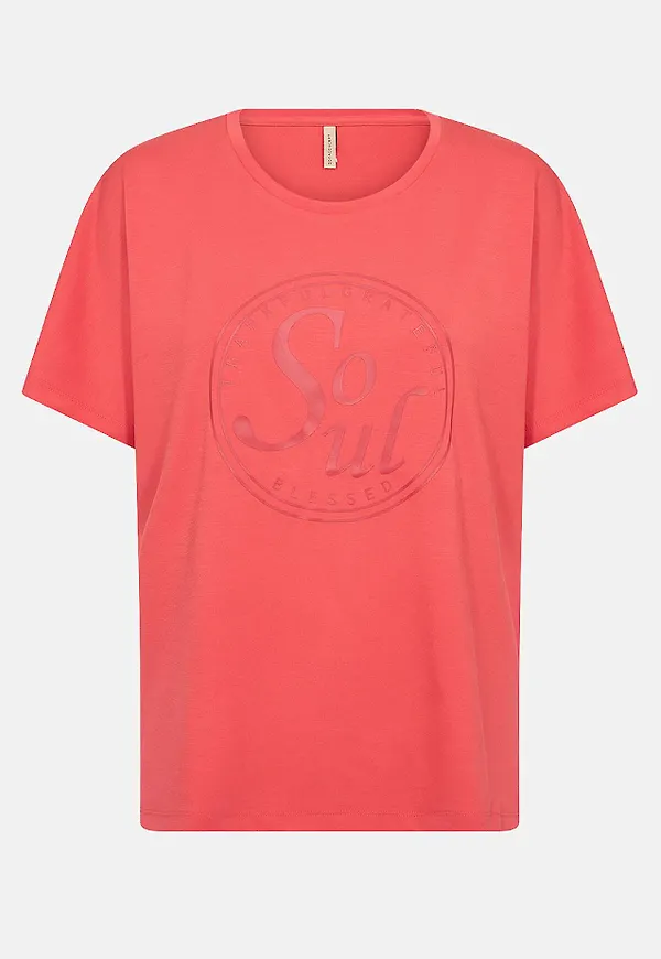 Supermjuk t-shirt med tryck