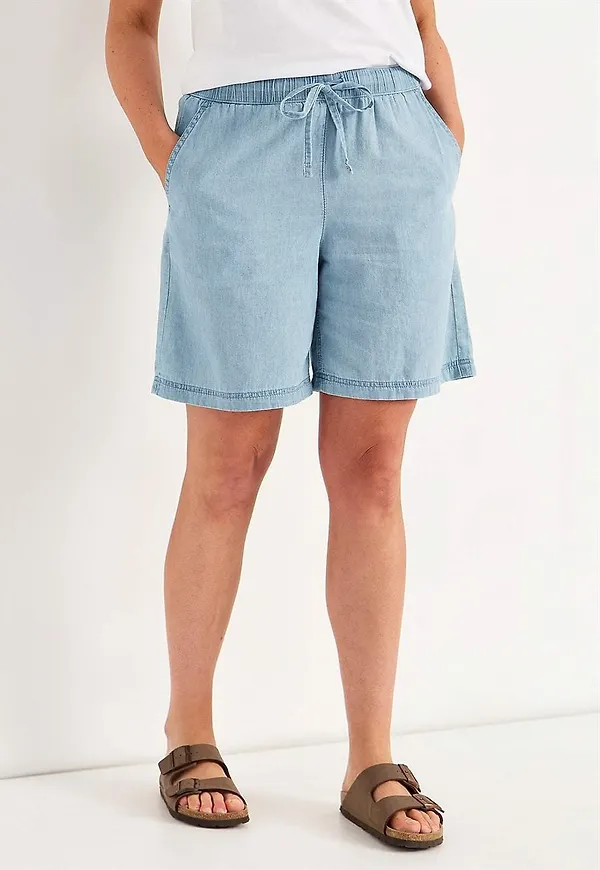 Supermjuka jeansshorts