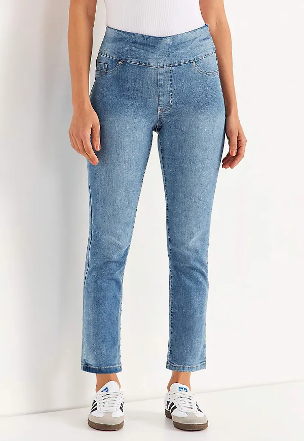 Supersköna ankeljeans i denim Elin