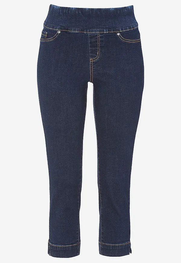 Supersköna caprijeggings i denim Elin