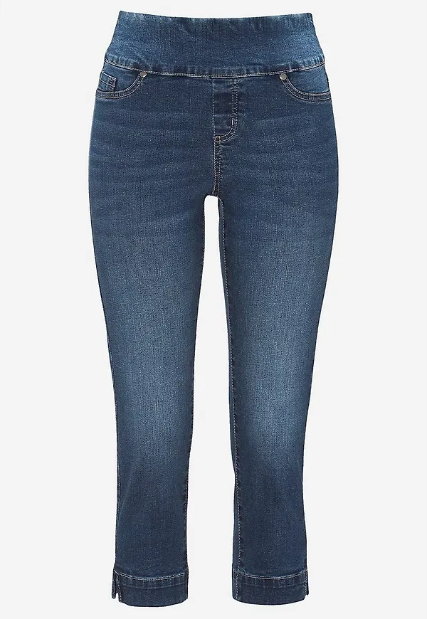 Supersköna caprijeggings i denim Elin