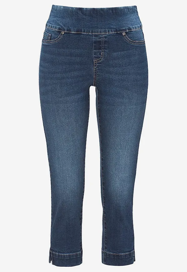 Supersköna caprijeggings i denim Elin