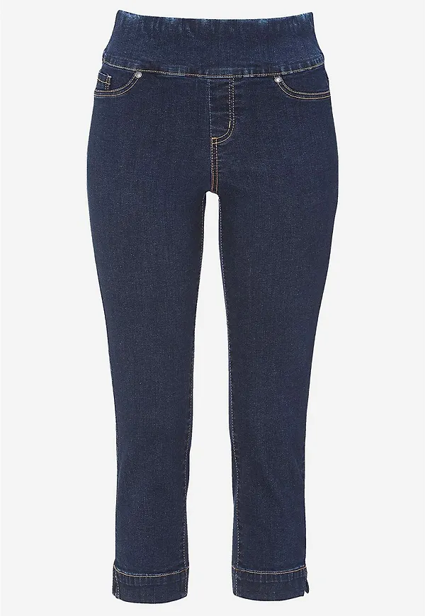 Supersköna caprijeggings i denim Elin