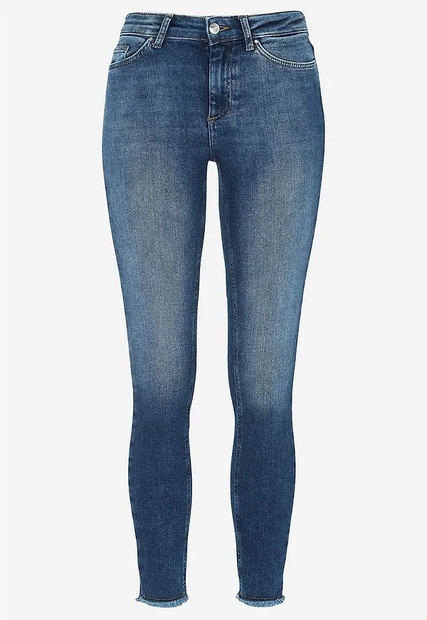 Superstretchig ankeljeans med skinny fit Blush